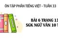 Bài 6 trang 139 SGK Ngữ văn 10 tập 2