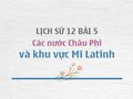 Kiến thức Lịch sử 12 bài 5: Các nước châu Phi và khu vực Mĩ Latinh