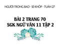 Bài 2 trang 70 SGK Ngữ văn 11 tập 2