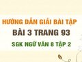 Bài 3 trang 93 SGK Ngữ văn 8 tập 2 