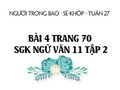 Bài 4 trang 70 SGK Ngữ văn 11 tập 2