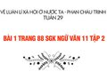 Bài 1 trang 88 SGK Ngữ văn 11 tập 2