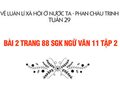 Bài 2 trang 88 SGK Ngữ văn 11 tập 2