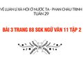 Bài 3 trang 88 SGK Ngữ văn 11 tập 2