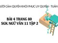 Bài 4 trang 80 SGK Ngữ văn 11 tập 2