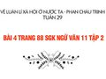 Bài 4 trang 88 SGK Ngữ văn 11 tập 2