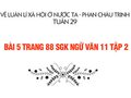 Bài 5 trang 88 SGK Ngữ văn 11 tập 2