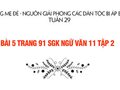 Bài 5 trang 91 SGK Ngữ văn 11 tập 2