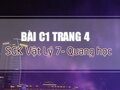 Bài C1 trang 4 SGK Vật lý  7 (Quang học)