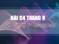 Bài C4 trang 8 SGK Vật lý  7 (Quang học)