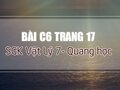 Bài C6 trang 17 SGK Vật lý  7 (Quang học)