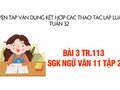 Bài 3 trang 113 SGK Ngữ văn 11 tập 2