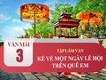 Kể về một ngày lễ hội trên quê em