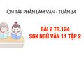 Bài 2 luyện tập trang 124 SGK Ngữ văn 11 tập 2