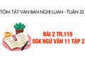 Bài 2 trang 119 SGK Ngữ văn 11 tập 2