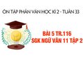 Bài 5 trang 116 SGK Ngữ văn 11 tập 2