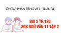 Bài 2 trang 120 SGK Ngữ văn 11 tập 2