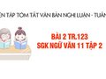 Bài 2 trang 123 SGK Ngữ văn 11 tập 2