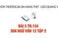 Bài 5 trang 154 SGK Ngữ văn 12 tập 2
