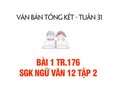 Bài 1 trang 176 SGK Ngữ văn 12 tập 2