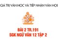 Bài 2 trang 191 SGK Ngữ văn 12 tập 2