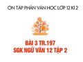 Bài 3 trang 197 SGK Ngữ văn 12 tập 2