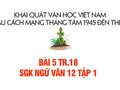 Bài 5 trang 18 SGK Ngữ văn 12 tập 1