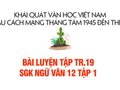 Bài luyện tập trang 19 SGK Ngữ văn 12 tập 1