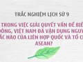 Việt Nam đã vận dụng nguyên tắc nào trong việc giải quyết vấn đề Biển Đông...