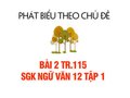 Bài 2 trang 115 SGK Ngữ văn 12 tập 1