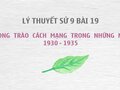 Sử 9 bài 19: Việt Nam từ 1930 đến 1935