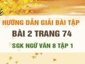 Bài 2 trang 74 SGK Ngữ văn 8 tập 1 