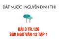 Bài 3 trang 126 SGK Ngữ văn 12 tập 1