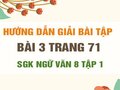 Bài 3 trang 71 SGK Ngữ văn 8 tập 1 