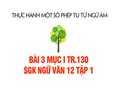 Bài 3 mục I trang 130 SGK Ngữ văn 12 tập 1