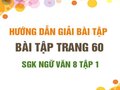 Bài tập trang 60 SGK Ngữ văn 8 tập 1