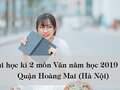 Đề thi học kì 2 môn Văn năm học 2019 - 2020 quận Hoàng Mai (Hà Nội)