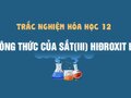 Công thức của sắt(III) hiđroxit là