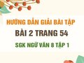 Bài 2 trang 54 SGK Ngữ văn 8 tập 1 