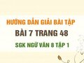 Bài 7 trang 48 SGK Ngữ văn 8 tập 1 