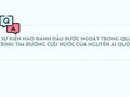Sự kiện nào đánh dấu bước ngoặt trong quá trình tìm đường cứu nước của Nguyễn Ái Quốc?