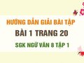 Bài 1 trang 20 SGK Ngữ văn 8 tập 1 