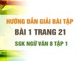 Bài 1 trang 21 SGK Ngữ văn 8 tập 1 