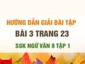 Bài 3 trang 23 SGK Ngữ văn 8 tập 1 