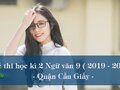 Đề thi học kì 2 môn Ngữ văn 9 Quận Cầu Giấy năm 2020