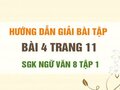 Bài 4 trang 11 SGK Ngữ văn 8 tập 1 