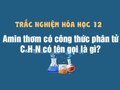 Amin thơm có công thức phân tử C6H7N có tên gọi là