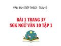 Bài 1 trang 37 SGK Ngữ văn 10 tập 1