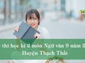 Đề thi học kì 2 môn Ngữ văn 9 năm 2020 huyện Thạch Thất