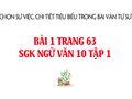 Bài 1 trang 63 SGK Ngữ văn 10 tập 1